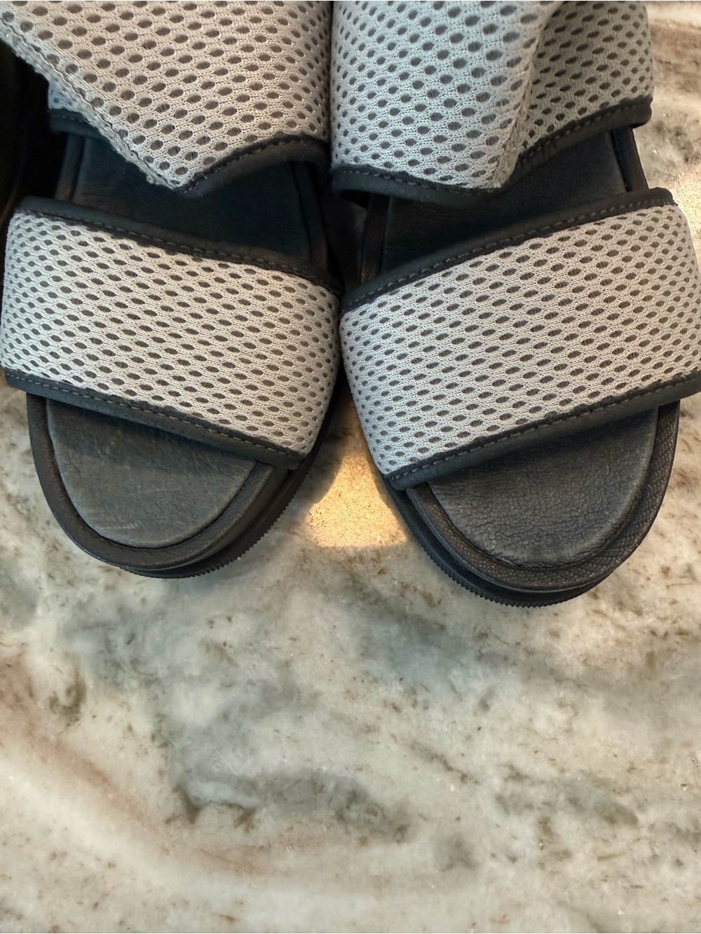 Sorel Mesh Strap Ankle Buckle Women's Wedge Sandal Shoe Womens 7 - Picture 6 of 7